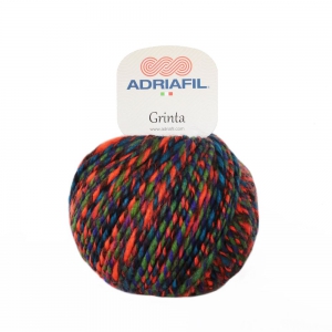 Adriafil Grinta - Pelote de 50 gr - 44 fantaisie orange-fluo