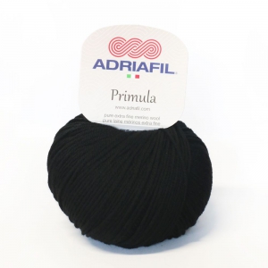 Adriafil Primula - Pelote de 50 gr - 01 noir