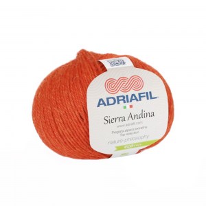 Adriafil Sierra Andina - Pelote de 50 gr - 37 orange mélangé