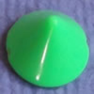 Bouton cône 10 mm - Vert fluo