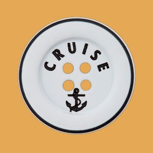 Bouton Cruise 18 mm - Blanc