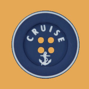Bouton Cruise 18 mm - Bleu