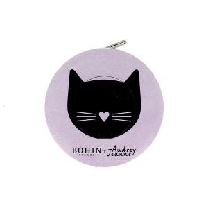 Centimètre enrouleur Audrey Jeanne - Chat Noir - Bohin