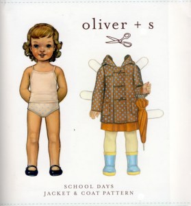 Patron de couture Oliver S - School Days Jacket & Coat