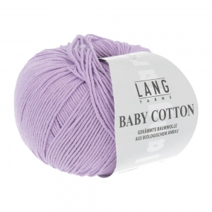 Lang Yarns Baby Cotton - Pelote de 50 gr - Coloris 0007 Lilas