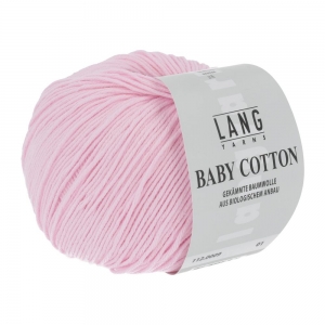 Lang Yarns Baby Cotton - Pelote de 50 gr - Coloris 0009 Rose