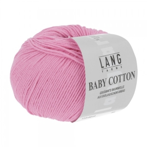 Lang Yarns Baby Cotton - Pelote de 50 gr - Coloris 0019 Pink