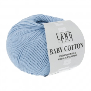 Lang Yarns Baby Cotton - Pelote de 50 gr - Coloris 0020 Bleu Clair