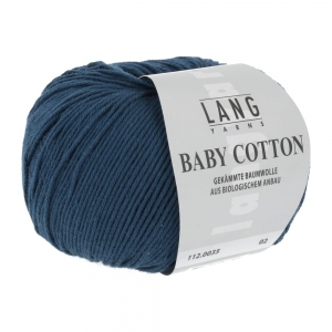 Lang Yarns Baby Cotton - Pelote de 50 gr - Coloris 0035 Bleu Marine