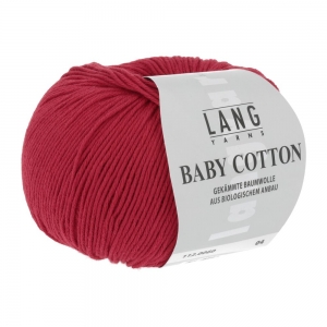 Lang Yarns Baby Cotton - Pelote de 50 gr - Coloris 0060 Rouge