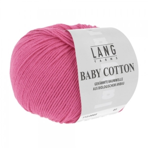 Lang Yarns Baby Cotton - Pelote de 50 gr - Coloris 0065 Fuchsia