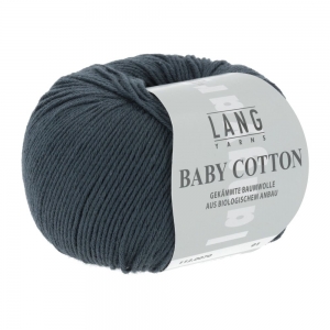 Lang Yarns Baby Cotton - Pelote de 50 gr - Coloris 0070 Gris Foncé