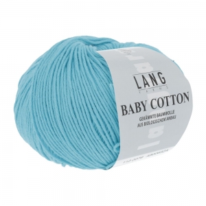 Lang Yarns Baby Cotton - Pelote de 50 gr - Coloris 0079 Turquoise