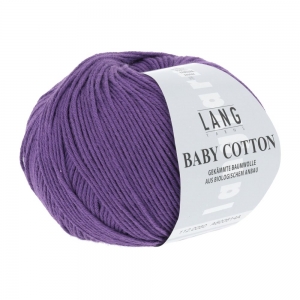 Lang Yarns Baby Cotton - Pelote de 50 gr - Coloris 0080 Violet