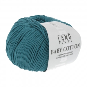 Lang Yarns Baby Cotton - Pelote de 50 gr - Coloris 0088 Pétrole