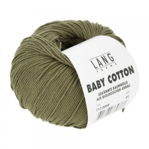 Lang Yarns Baby Cotton - Pelote de 50 gr - Coloris 0098 Olive