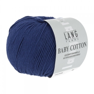 Lang Yarns Baby Cotton - Pelote de 50 gr - Coloris 0106 Bleu Foncé