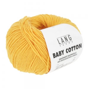Lang Yarns Baby Cotton - Pelote de 50 gr - Coloris 0114 Jaune Soleil