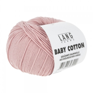 Lang Yarns Baby Cotton - Pelote de 50 gr - Coloris 0119 Rose Tendre