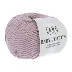 Lang Yarns Baby Cotton - Pelote de 50 gr - Coloris 0148 Vieux Rose Foncé