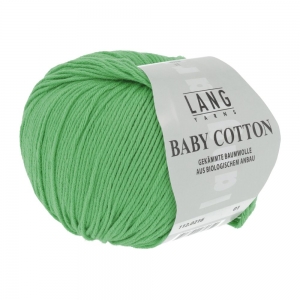 Lang Yarns Baby Cotton - Pelote de 50 gr - Coloris 0216 Pomme Verte