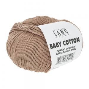 Lang Yarns Baby Cotton - Pelote de 50 gr - Coloris 0226 Crème Au Chocolat