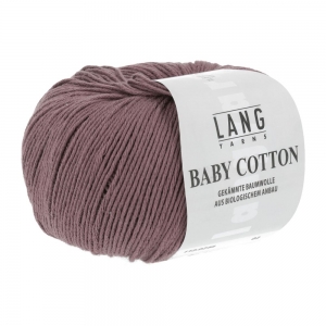 Lang Yarns Baby Cotton - Pelote de 50 gr - Coloris 0248 Vieuxrose Foncé