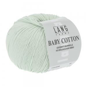 Lang Yarns Baby Cotton - Pelote de 50 gr - Coloris 0258 Vert Pâle
