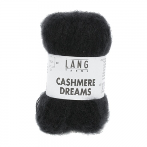 Lang Yarns Cashmere Dreams - Pelote de 25 gr - Coloris 0004 Noir