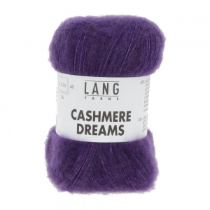 Lang Yarns Cashmere Dreams - Pelote de 25 gr - Coloris 0047 Violet
