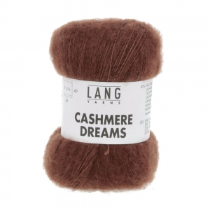 Lang Yarns Cashmere Dreams - Pelote de 25 gr - Coloris 0068 Brique