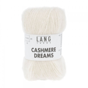 Lang Yarns Cashmere Dreams - Pelote de 25 gr - Coloris 0094 Ecru