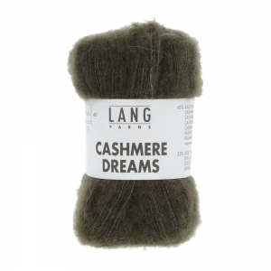 Lang Yarns Cashmere Dreams - Pelote de 25 gr - Coloris 0098 Olive
