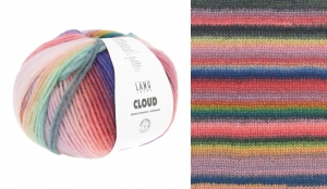 Lang Yarns Cloud - Pelote de 100 gr - Coloris 0008 Multicolor