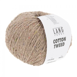 Lang Yarns Cotton Tweed - Pelote de 50 gr - Coloris 0038 Noisette