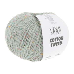 Lang Yarns Cotton Tweed - Pelote de 50 gr - Coloris 0091 Vert Pastel