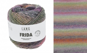 Lang Yarns Frida - Pelote de 100 gr - Coloris 0013 Violet/Vert