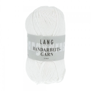 Lang Yarns Handarbeitsgarn 12/12 - Pelote de 50 gr - Coloris 0601 Blanc
