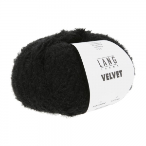 Lang Yarns Velvet - Pelote de 50 gr - Coloris 0004 Noir