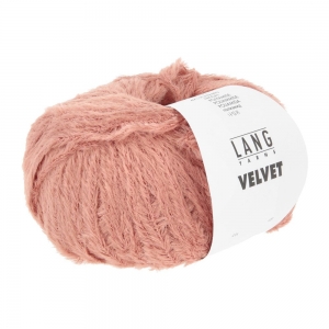 Lang Yarns Velvet - Pelote de 50 gr - Coloris 0030 Orange Saumon