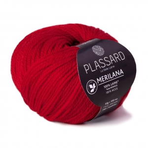 Plassard Merilana - Pelote de 50 gr - Coloris 61 Rouge Hermés