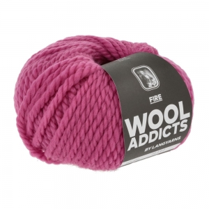 WoolAddicts by Lang Yarns Fire - Pelote de 100 gr - Coloris 0065 Magenta