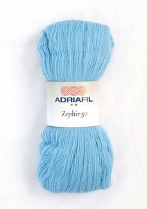 Adriafil  Zephir 50 - Echeveau de 100 gr - 09 Bleu ciel