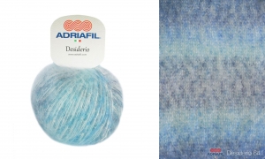 Adriafil Desiderio - Pelote de 25 gr - Coloris 64 Bleu Clair