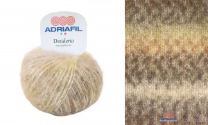 Adriafil Desiderio - Pelote de 25 gr - Coloris 66 Sable