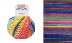 Adriafil Mistero - Pelote de 50 gr - Coloris 73 Hypnotic multicolor