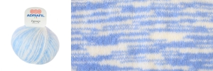 Adriafil Zigozago - Pelote de 50 gr - Coloris 82 Bleu Clair