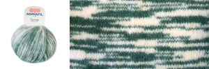 Adriafil Zigozago - Pelote de 50 gr - Coloris 86 Vert Bouteille