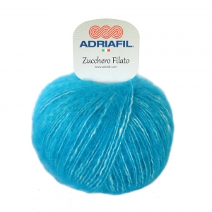 Adriafil Zucchero Filato - Pelote de 50 gr - Coloris 24 Turquoise