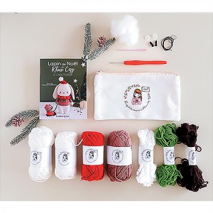 Coffret Lapin de Noël de Khuc Cay à crocheter - Editions de saxe